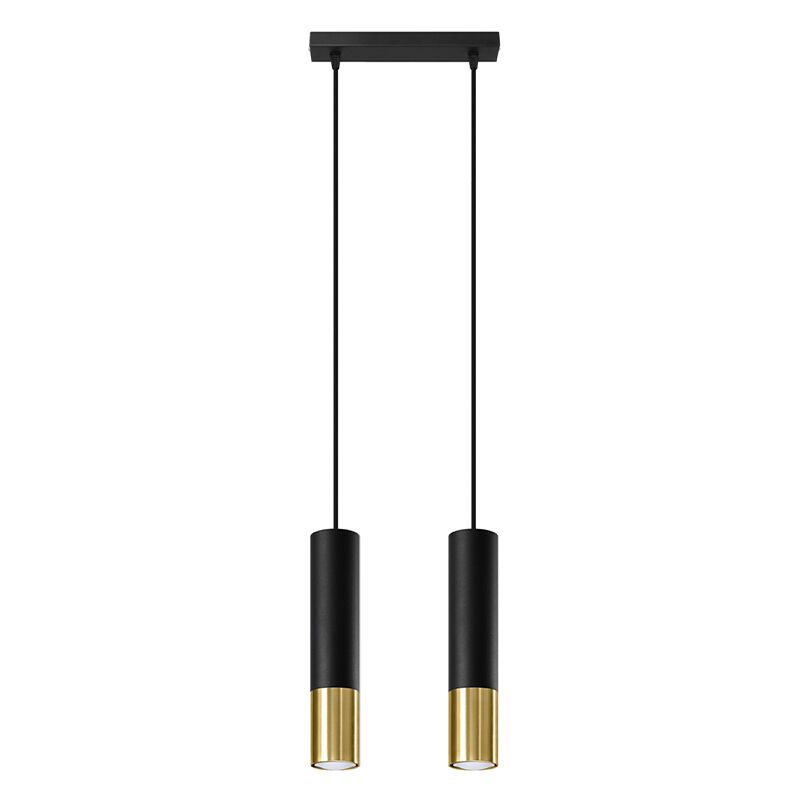 Lampada a sospensione in alluminio dorata, Hediye