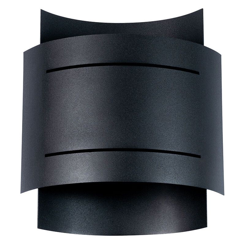 Lampada da parete up down in alluminio nera, Karwan Lampada da parete up down in alluminio nera, Karwan
