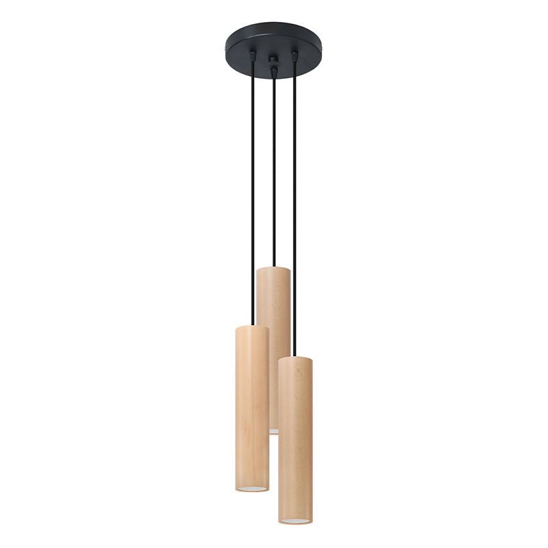 Lampada a sospensione in legno marrone, Francina Lampada a sospensione in legno marrone, Francina
