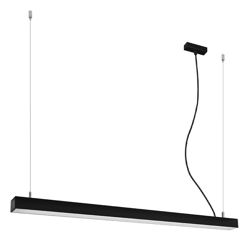 Lampada a sospensione in alluminio nera, Mascha, 38W, 3000K LED