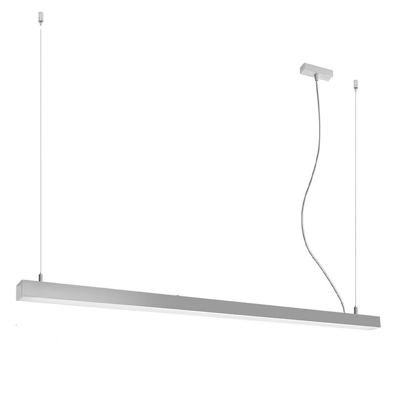 Lampada a sospensione in alluminio grigia, Mascha, 48W, 3000K LED