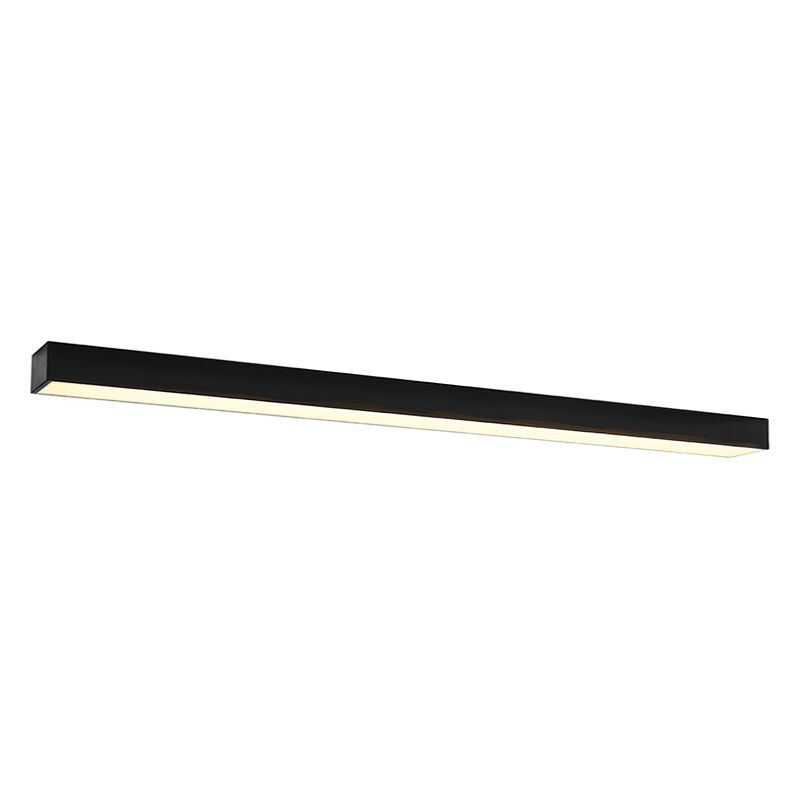 Lampada da soffitto in alluminio nera, Mascha, 48W, 3000K LED
