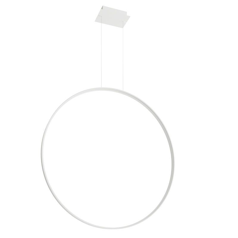 Lampada a sospensione in alluminio bianca, Ringo, 70W, 3000K LED Lampada a sospensione in alluminio bianca, Ringo, 70W, 3000K LED