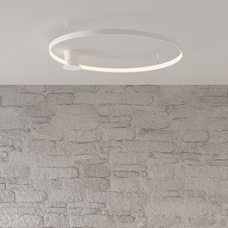 Plafoniera in alluminio bianca, Ringo, 30W, 3000K LED