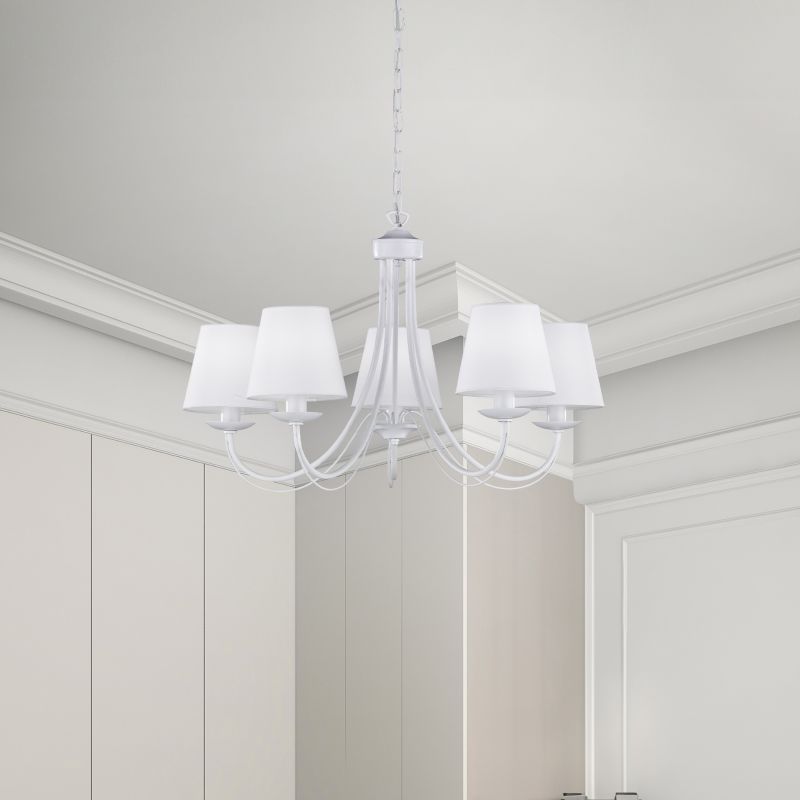 Lampadario classico bianco, Aycan