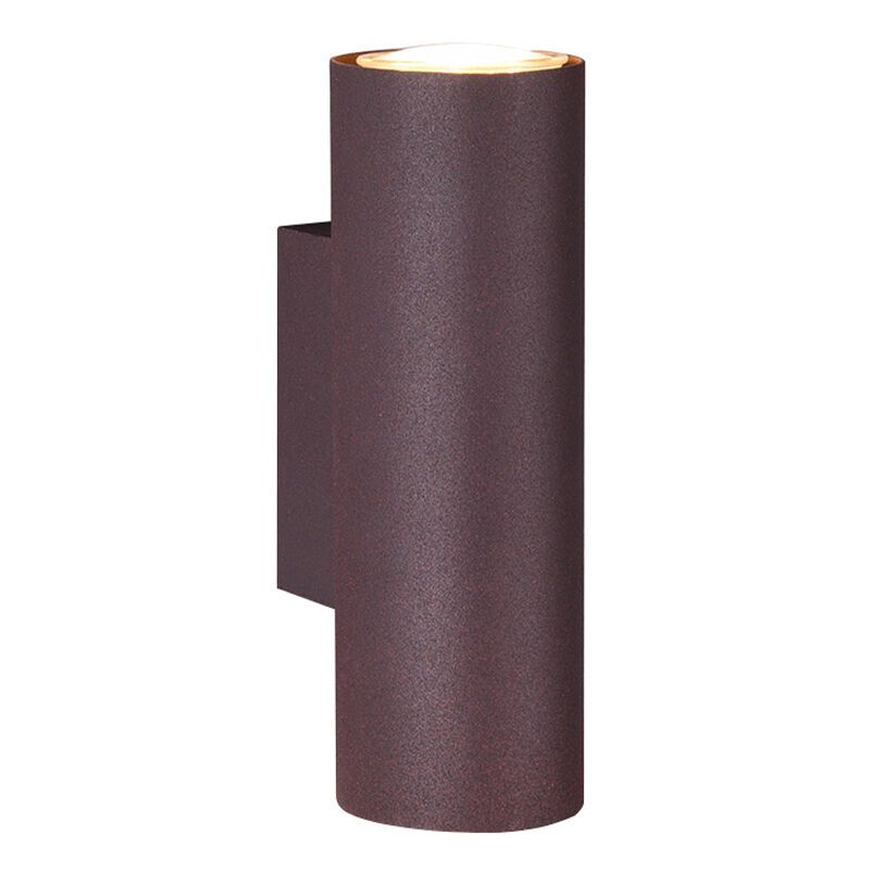 Lampada da parete up down moderna color ruggine, Kaso