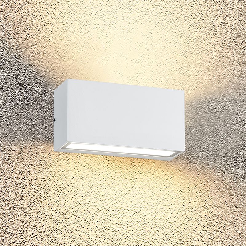Lampada da esterno moderna bianca, Seby, 10W, 3000K LED, IP65