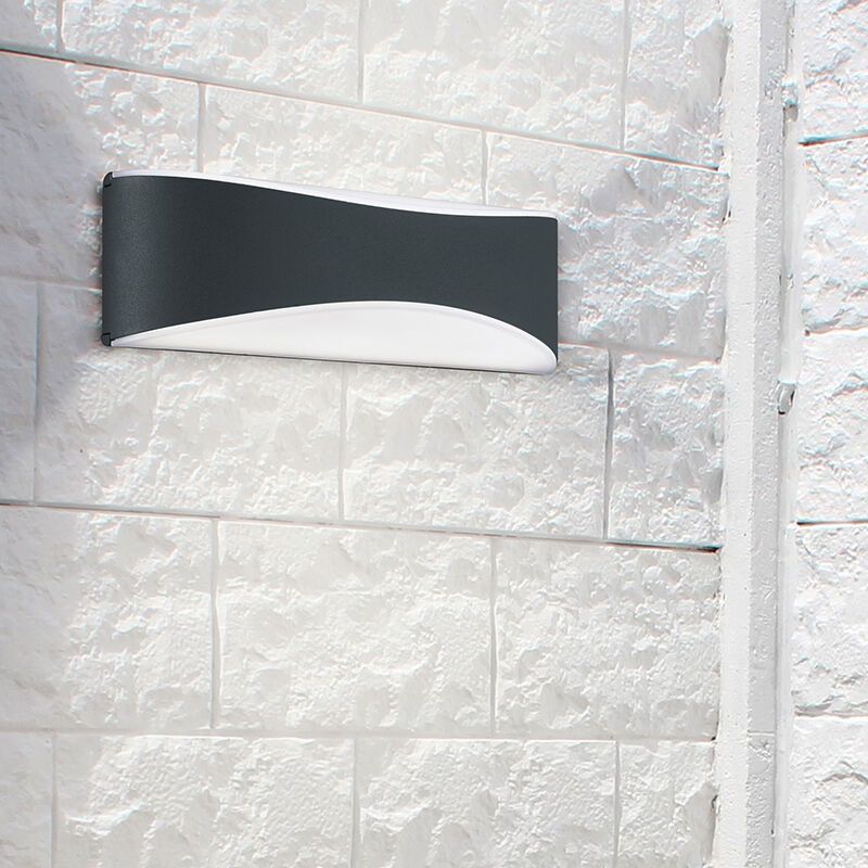 Lampada da esterno moderna nera, Bernadina, 9W, 3000K LED, IP65