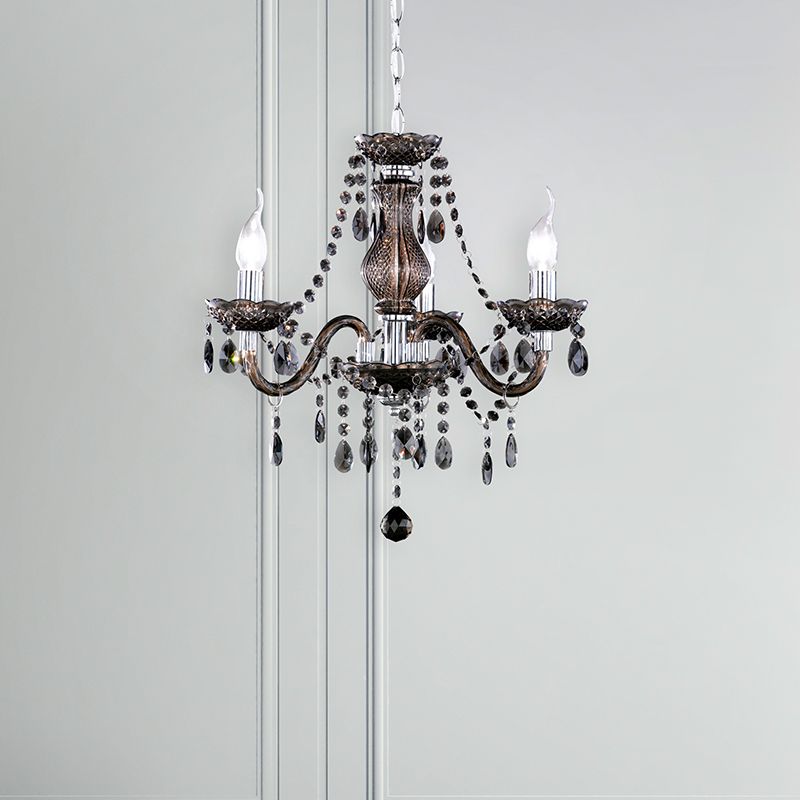 Lampadario classico nero, Pedra Lampadario classico nero, Pedra