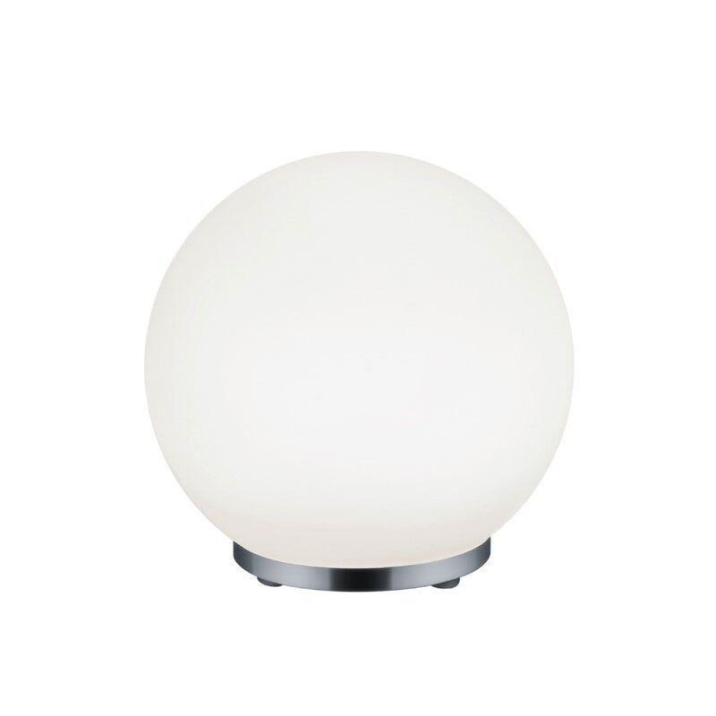 Lampada da tavolo moderna cromata, Berkant, 5,5W, 3000K LED, con telecomando Lampada da tavolo moderna cromata, Berkant, 5,5W, 3000K LED, con telecomando