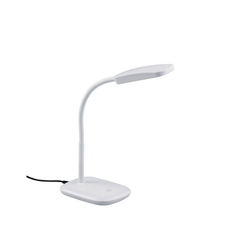 Lampada da scrivania moderna bianca, Charlot, 3,5W, 3000K LED, con interruttore