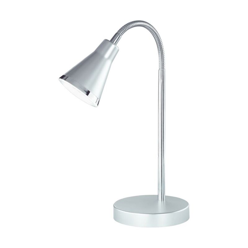 Lampada da scrivania grigia in plastica, Taimi, 3,8W, 3000K LED, con interruttore