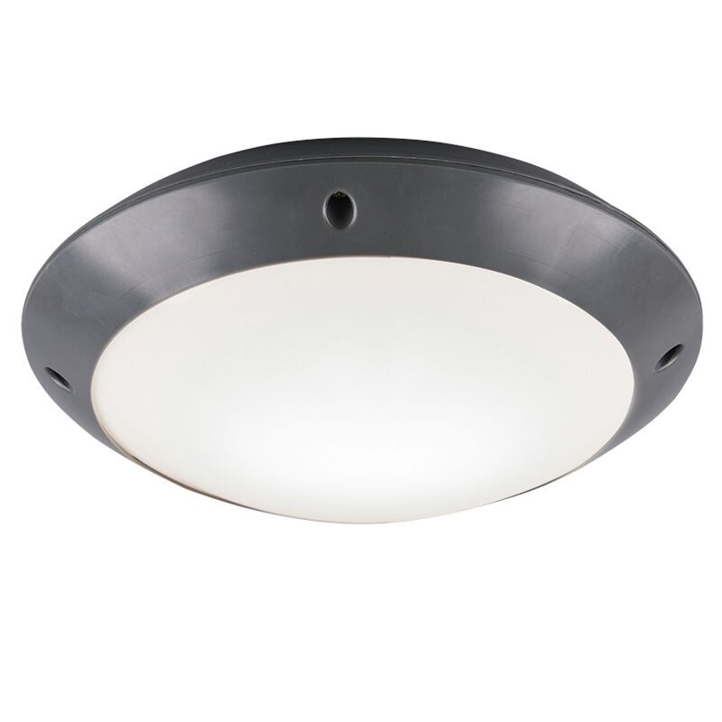 Plafoniera moderna antracite, Gandrup, IP54