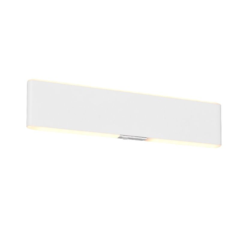 Lampada da parete up down moderna bianca, Zwier, 3W, bianco regolabile tra caldo e freddo LED, con interruttore