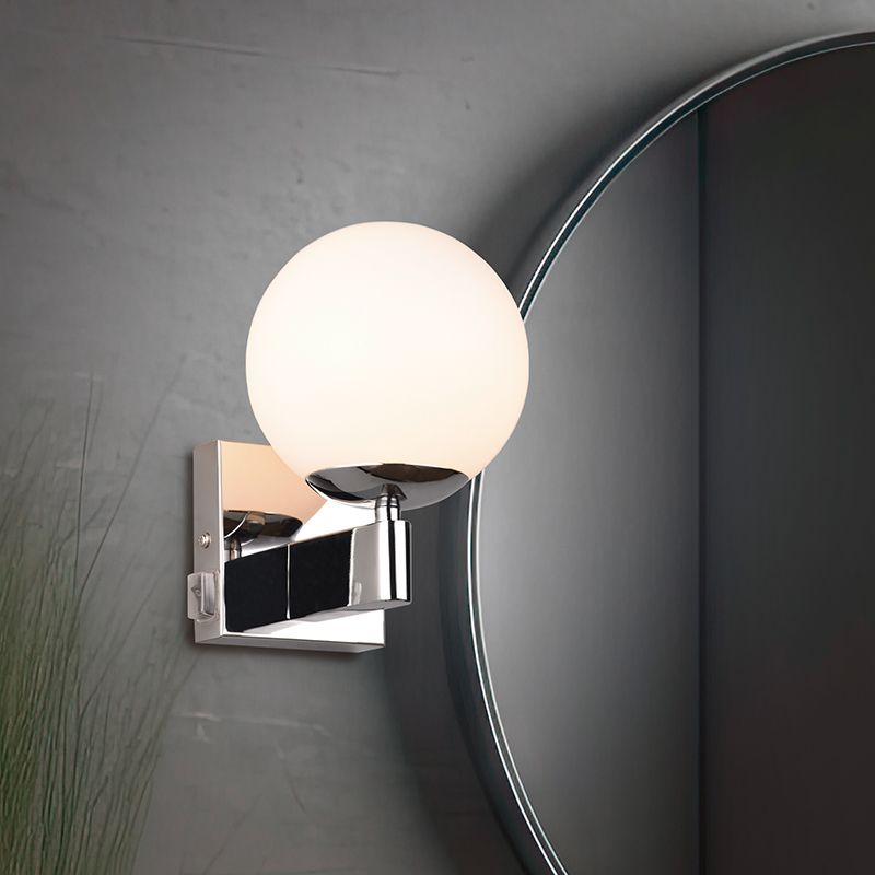 Applique per bagno moderna cromata, Eray, IP44