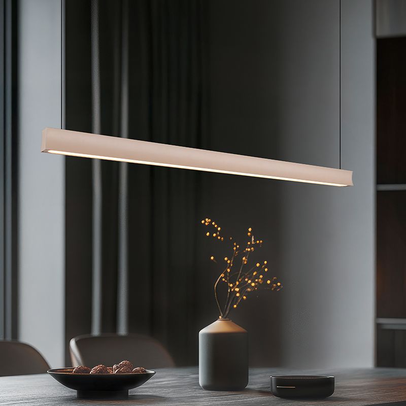 Lampada a sospensione moderna beige, Wishal, 29W, white switch LED, dimmer in 3 fasi