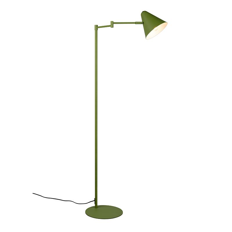 Lampada da terra moderna verde, Jille, con interruttore