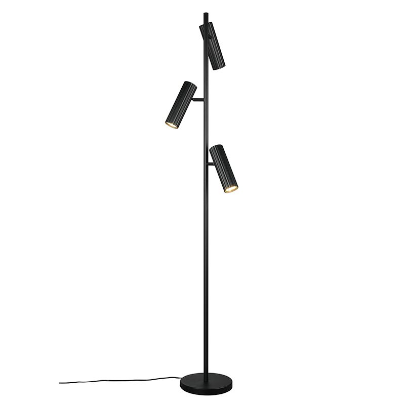 Lampada da terra moderna nera, Sieb, con interruttore Lampada da terra moderna nera, Sieb, con interruttore