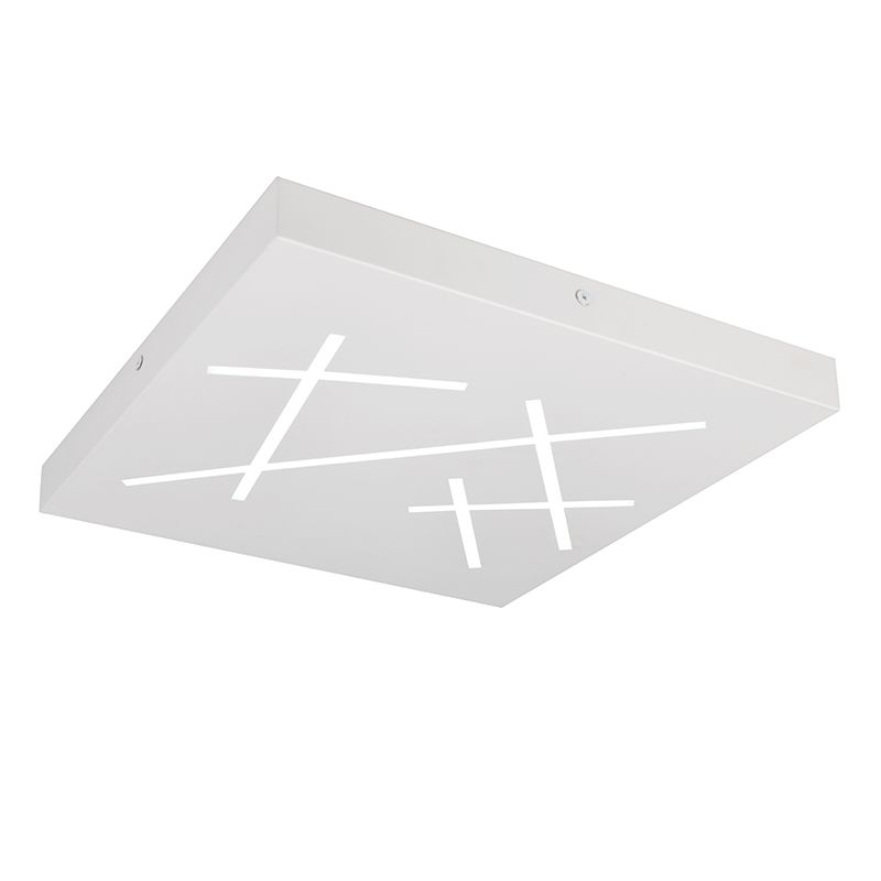 Plafoniera design bianca, Eelco, 24W, bianco regolabile tra caldo e freddo LED, dimmer in 3 fasi