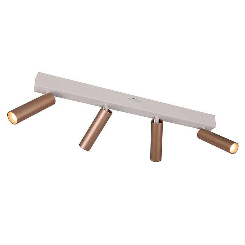 Faretto da soffitto moderno marrone, Smail, 5,5W, white switch LED, dimmer in 3 fasi