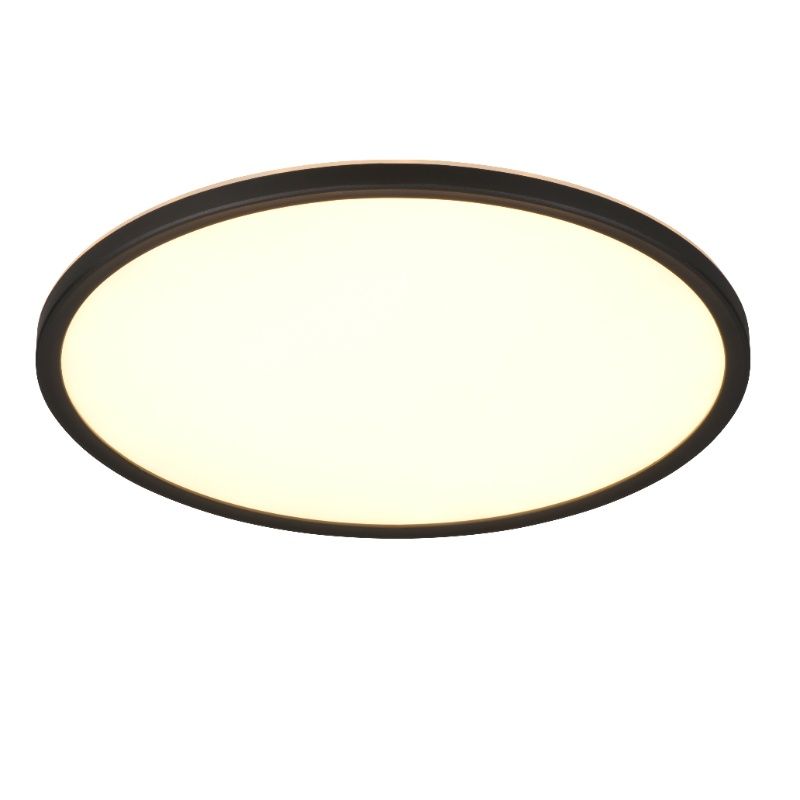 Plafoniera moderna nera, Jeltje, 22W, bianco regolabile tra caldo e freddo LED, con telecomando Plafoniera moderna nera, Jeltje, 22W, bianco regolabile tra caldo e freddo LED, con telecomando