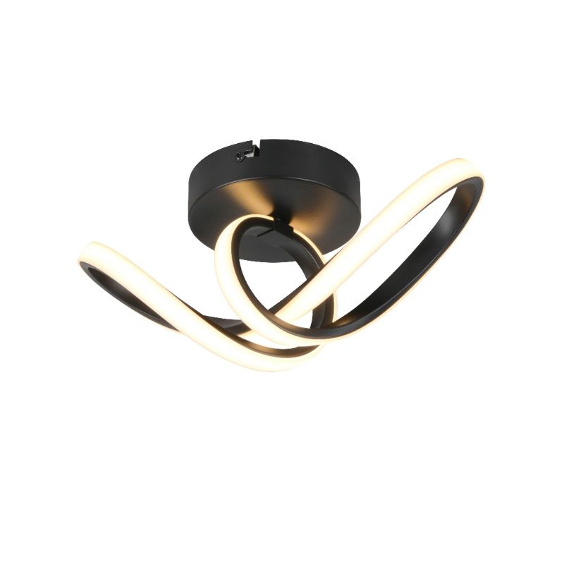 Lampada da soffitto design nera, Wiard, 7W, 3000K LED