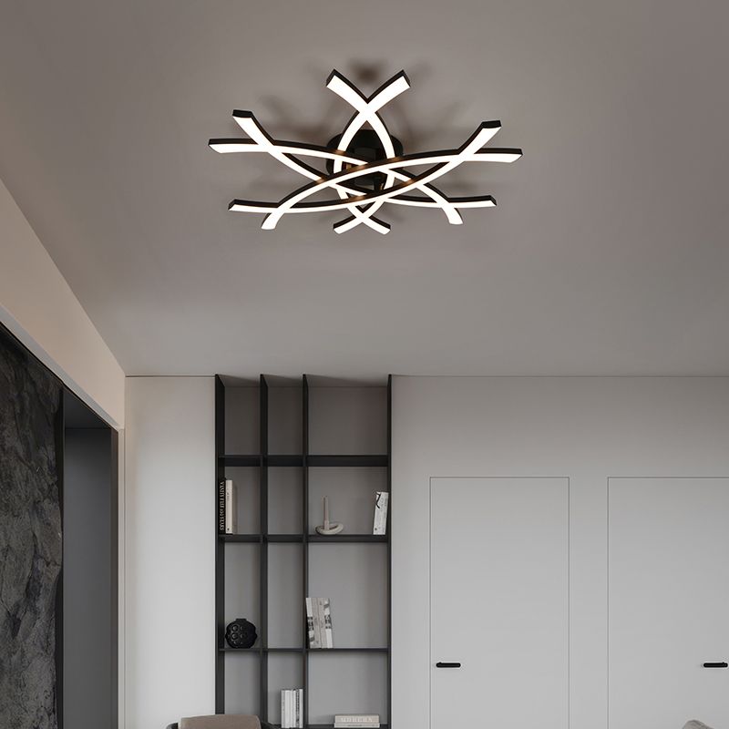 Plafoniera design nera, Carien, 33W, 3000K LED Plafoniera design nera, Carien, 33W, 3000K LED