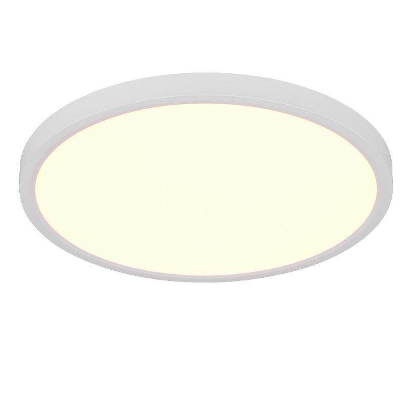 Plafoniera moderna bianca, Zayd, 30W, white switch LED, dimmer in 3 fasi