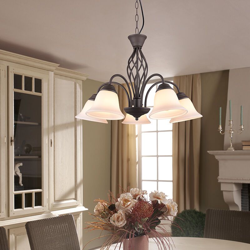 Lampadario classico color ruggine, Detroit