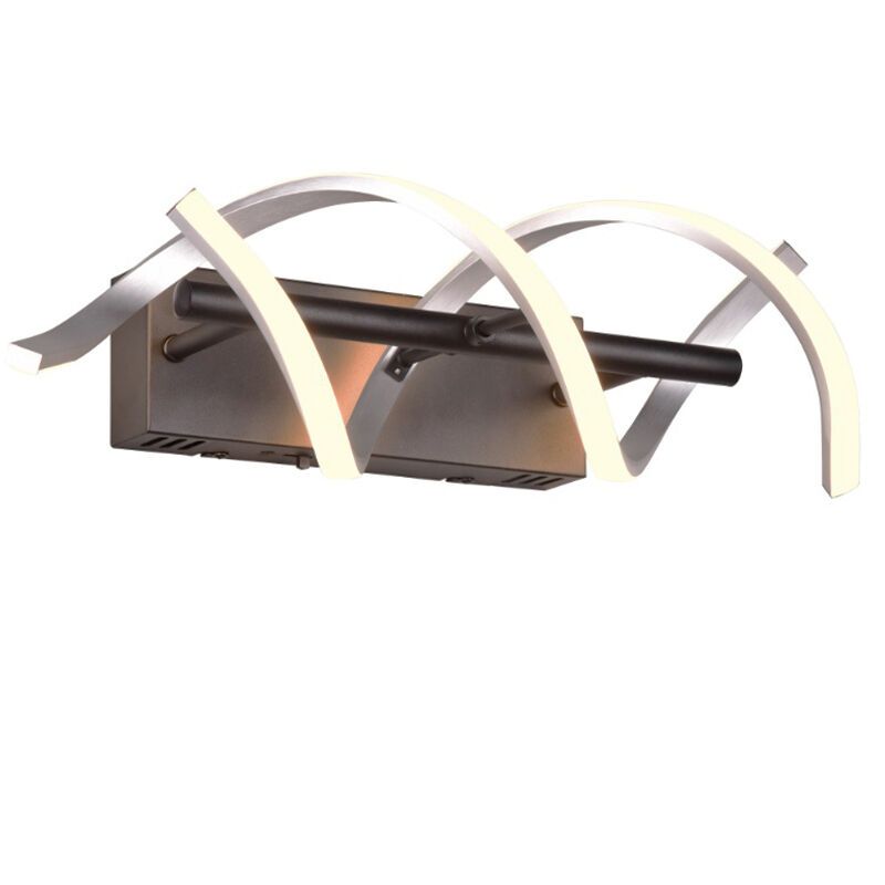 Applique da parete design cromata, Sylvian, 22W, bianco regolabile tra caldo e freddo LED, dimmer in 3 fasi