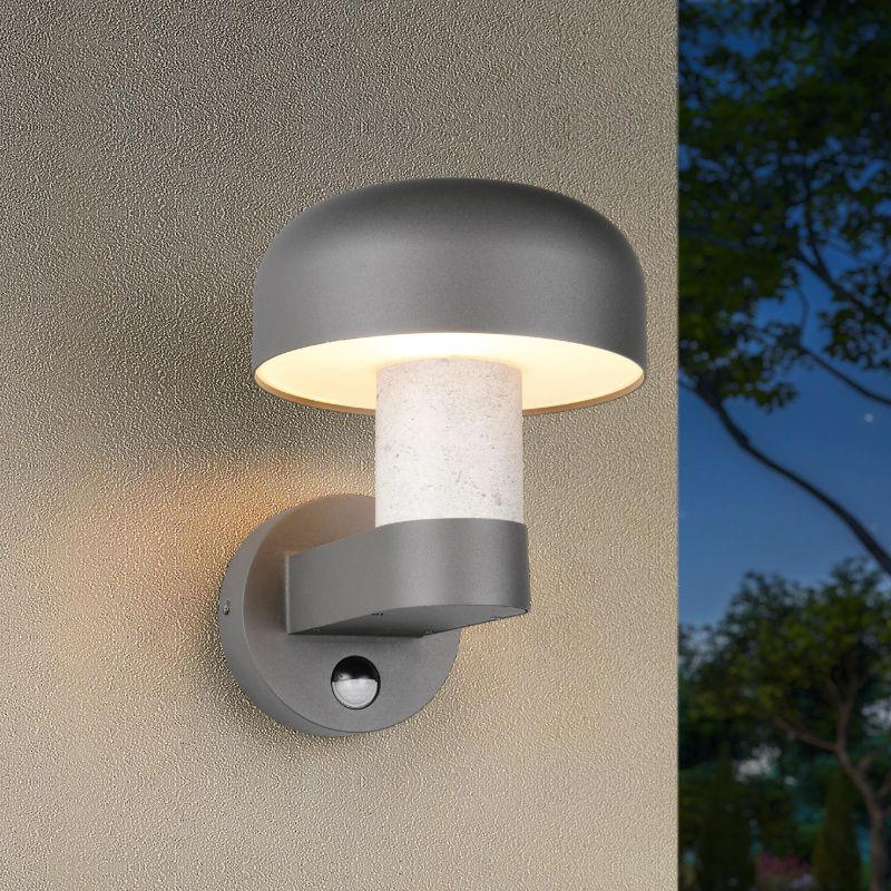 Lampada da esterno moderna grigia, Krishna, IP54