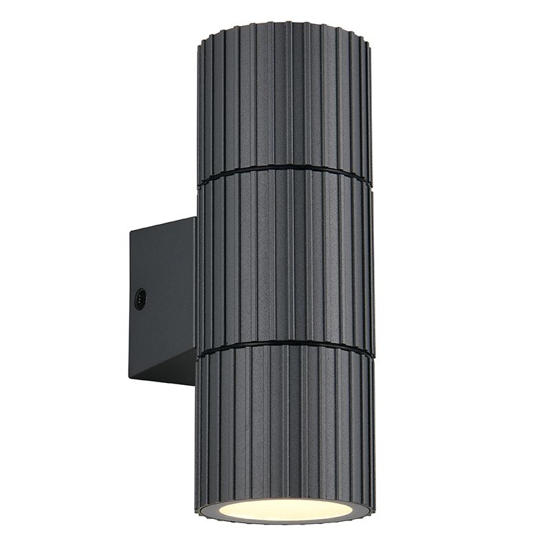 Lampada da parete up down moderna antracite, Orazio, IP44