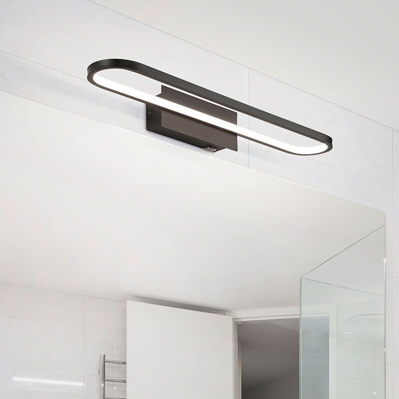 Applique per bagno moderna nera, Martin, 22W, 3000K LED, IP44
