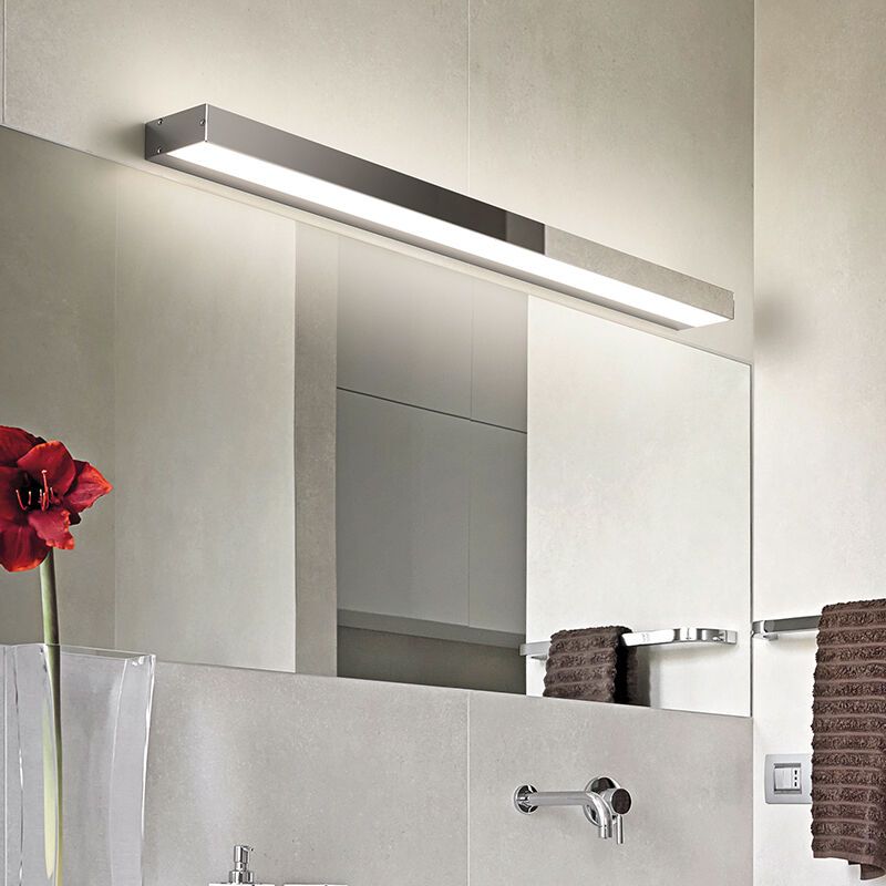 Applique per bagno moderna cromata, Basma, 13W, 3000K LED, IP44
