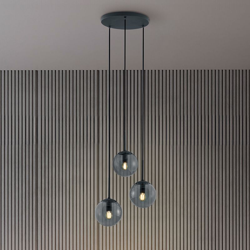 Lampada a sospensione moderna antracite, Resi Lampada a sospensione moderna antracite, Resi