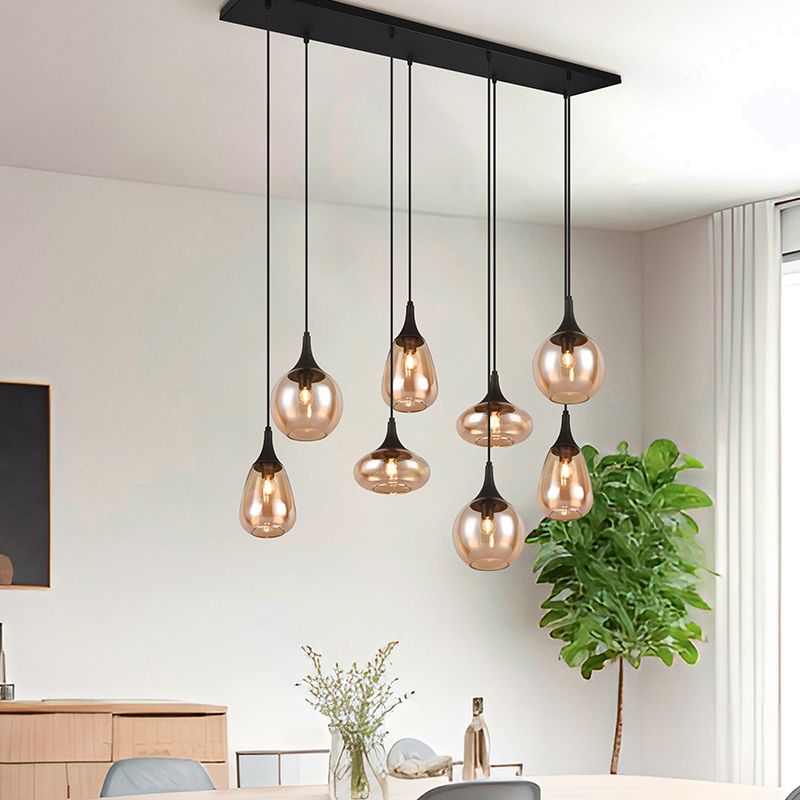 Lampada a sospensione design ambrata, Sybren