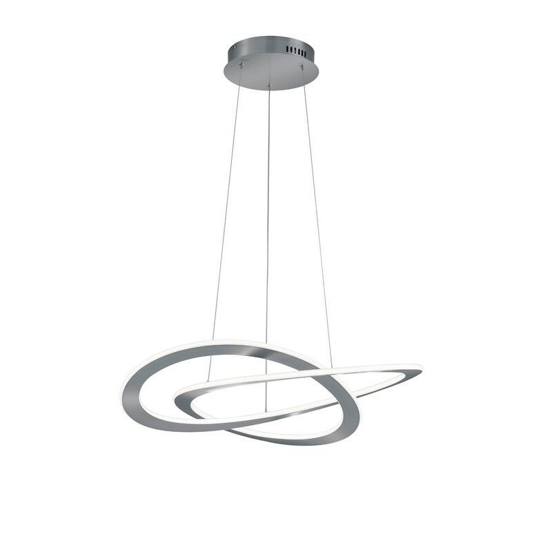 Lampada a sospensione moderna in nichel, Jamilla, 52W, 3000K LED Lampada a sospensione moderna in nichel, Jamilla, 52W, 3000K LED