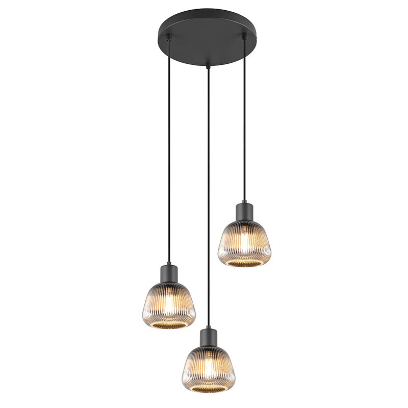 Lampada a sospensione moderna nera, Meriem