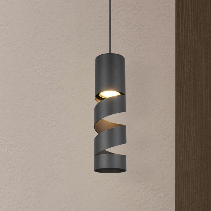 Lampada a sospensione per tavolo da pranzo design nera, Marouan