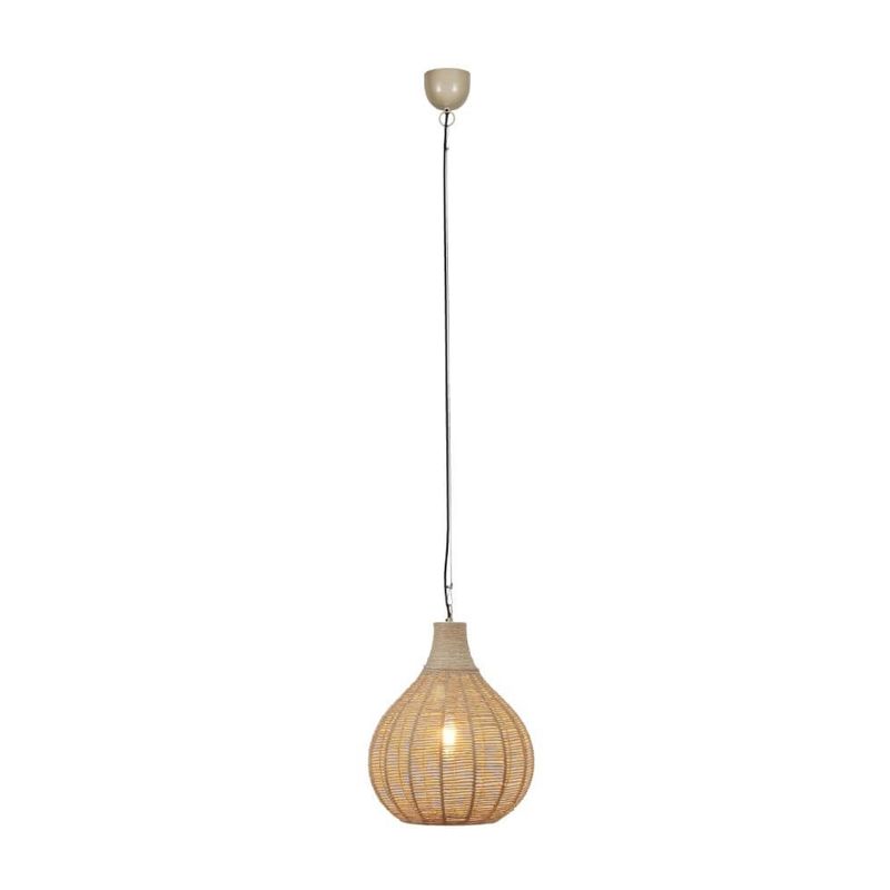 Lampada a sospensione in rattan nera, Jurn Lampada a sospensione in rattan nera, Jurn