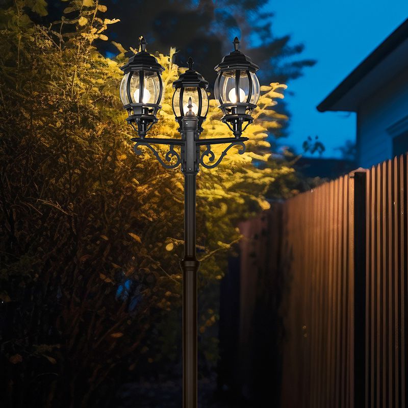 Lampione classico nero, Evander, IP23 Lampione classico nero, Evander, IP23