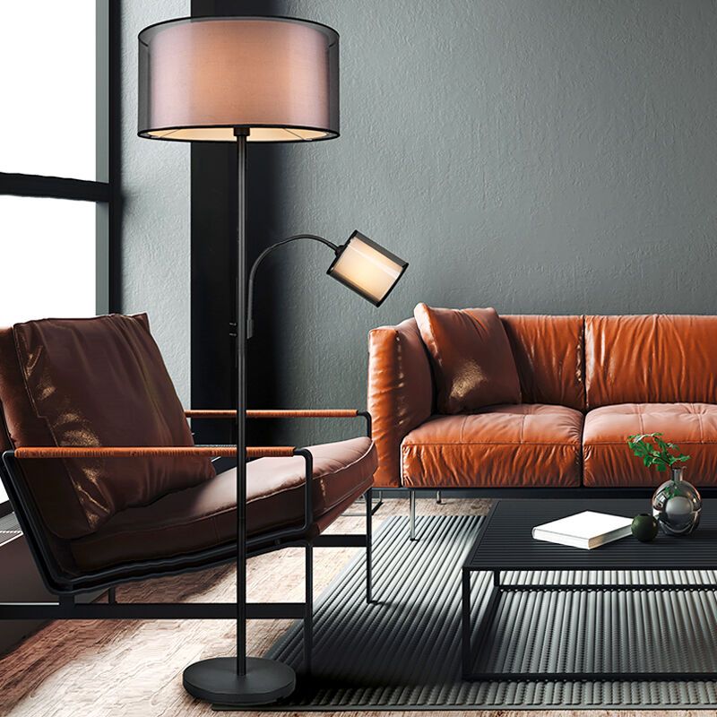 Piantana da lettura da terra moderna antracite, Mirle