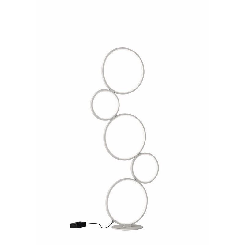 Lampada da terra moderna bianca, Robon, 36W, 3000K LED, con interruttore