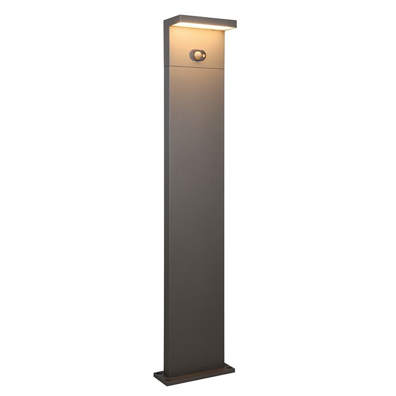 Lampione da giardino solare moderno antracite, Nesrin, 5W, white switch LED, IP65