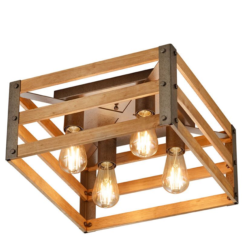 Plafoniera in legno marrone, Ekon Plafoniera in legno marrone, Ekon