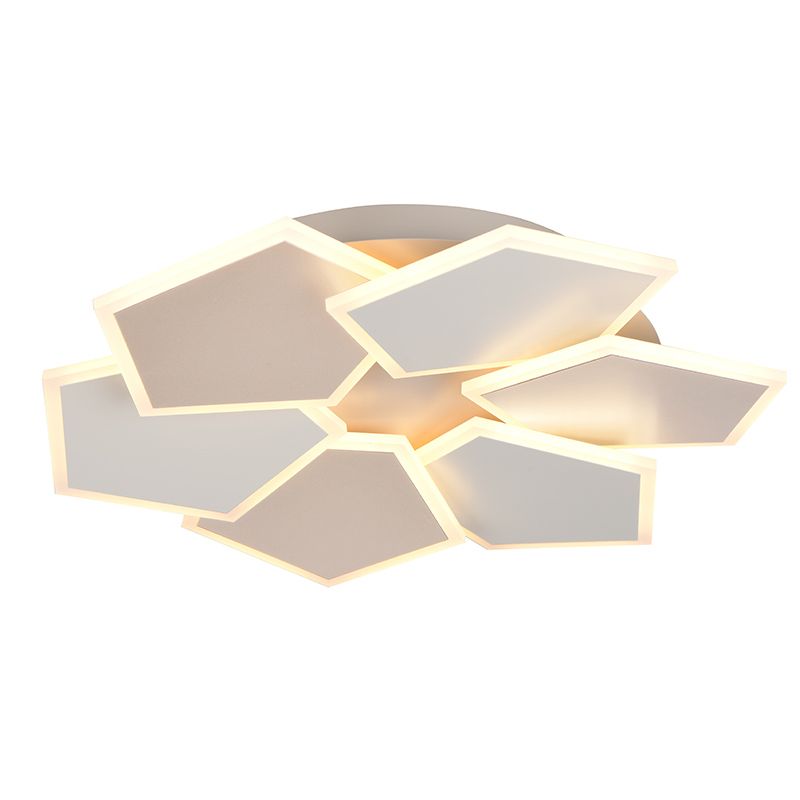 Plafoniera moderna bianca, Vishaal, dimmer in 3 fasi Plafoniera moderna bianca, Vishaal, dimmer in 3 fasi