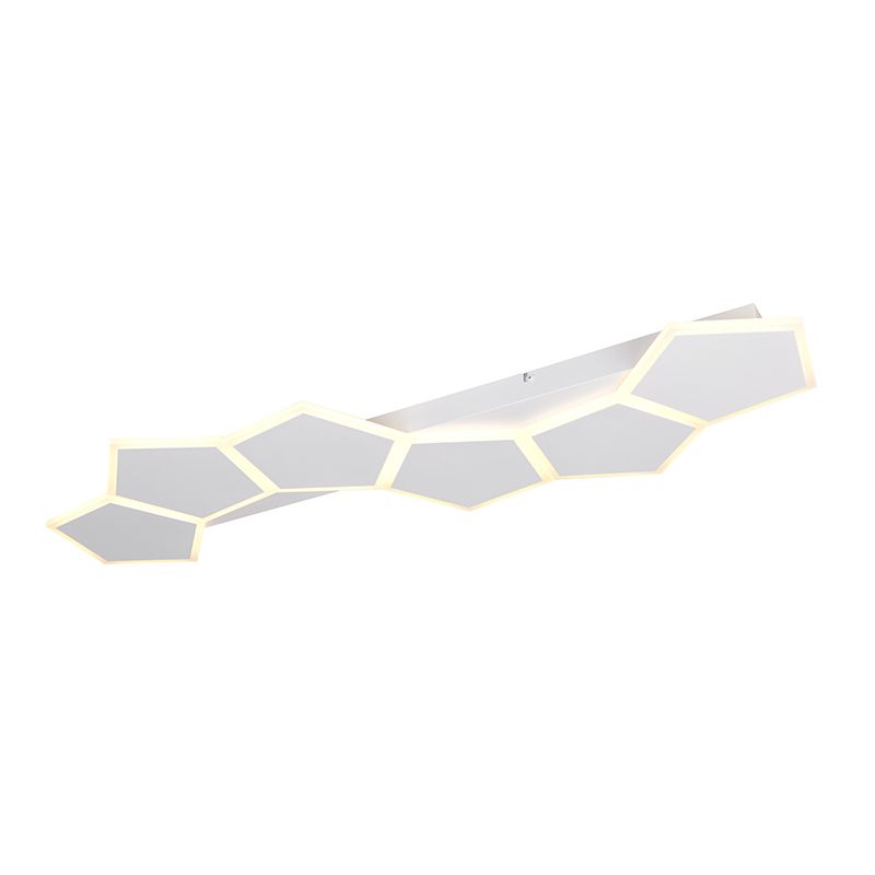 Plafoniera moderna bianca, Vishaal, dimmer in 3 fasi Plafoniera moderna bianca, Vishaal, dimmer in 3 fasi