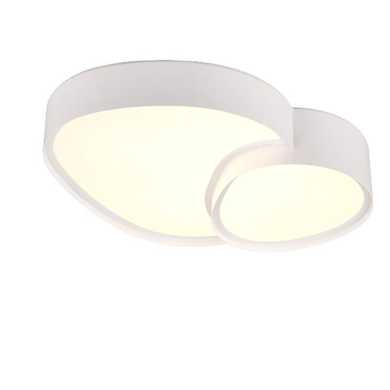 Lampada da soffitto bianca metallo, Merwin, 21W, bianco regolabile tra caldo e freddo LED, con telecomando