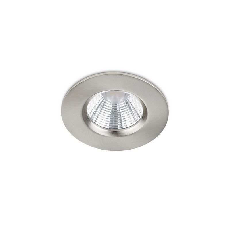 Faretto da incasso per bagno moderno in nichel, Iman, 5W, 3000K LED, IP65