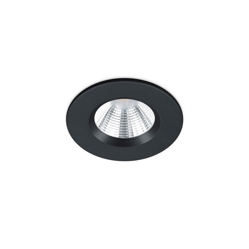 Faretto da incasso per bagno moderno nero, Iman, 5W, 3000K LED, IP65 Faretto da incasso per bagno moderno nero, Iman, 5W, 3000K LED, IP65